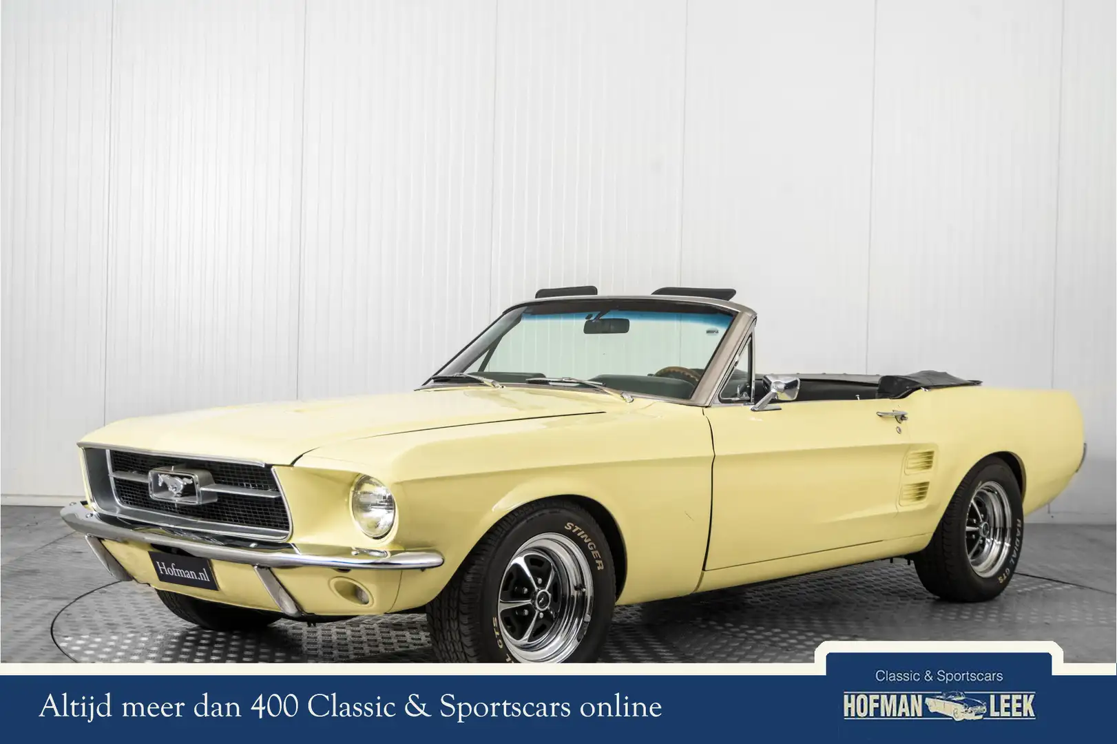 Ford Mustang V8 automaat cabriolet Jaune - 1