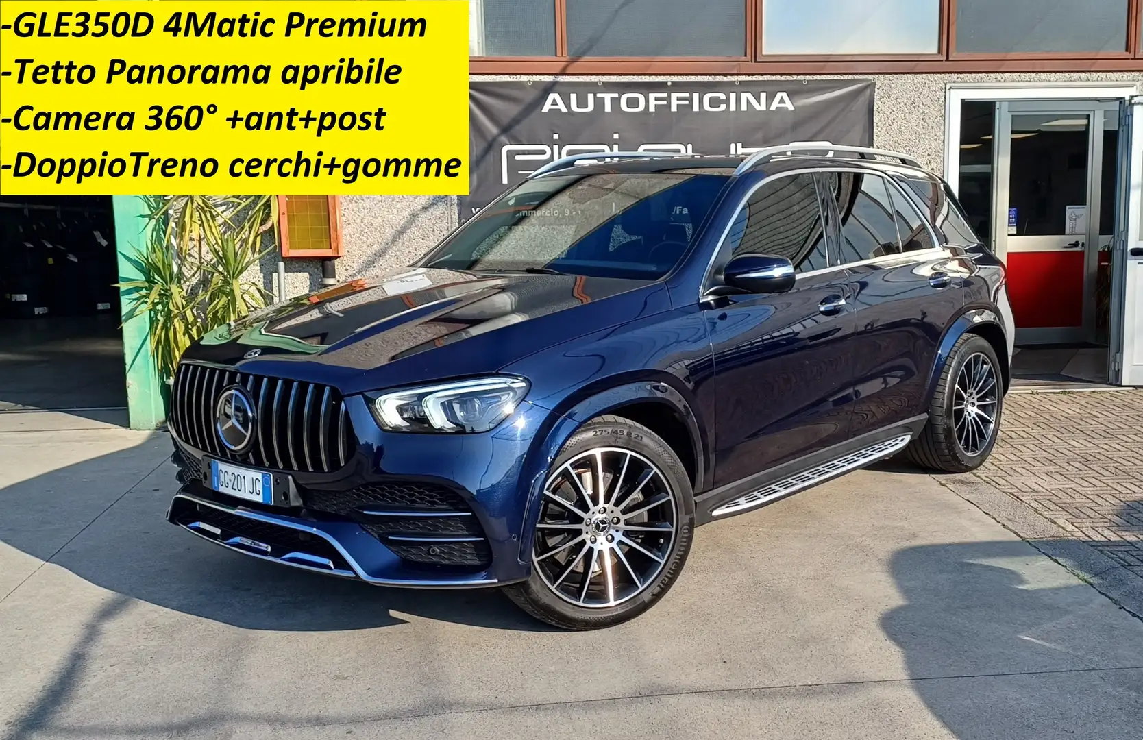 Mercedes-Benz GLE 350 d Premium Plus 4matic 7 Posti Tetto Panoramico Blu/Azzurro - 1