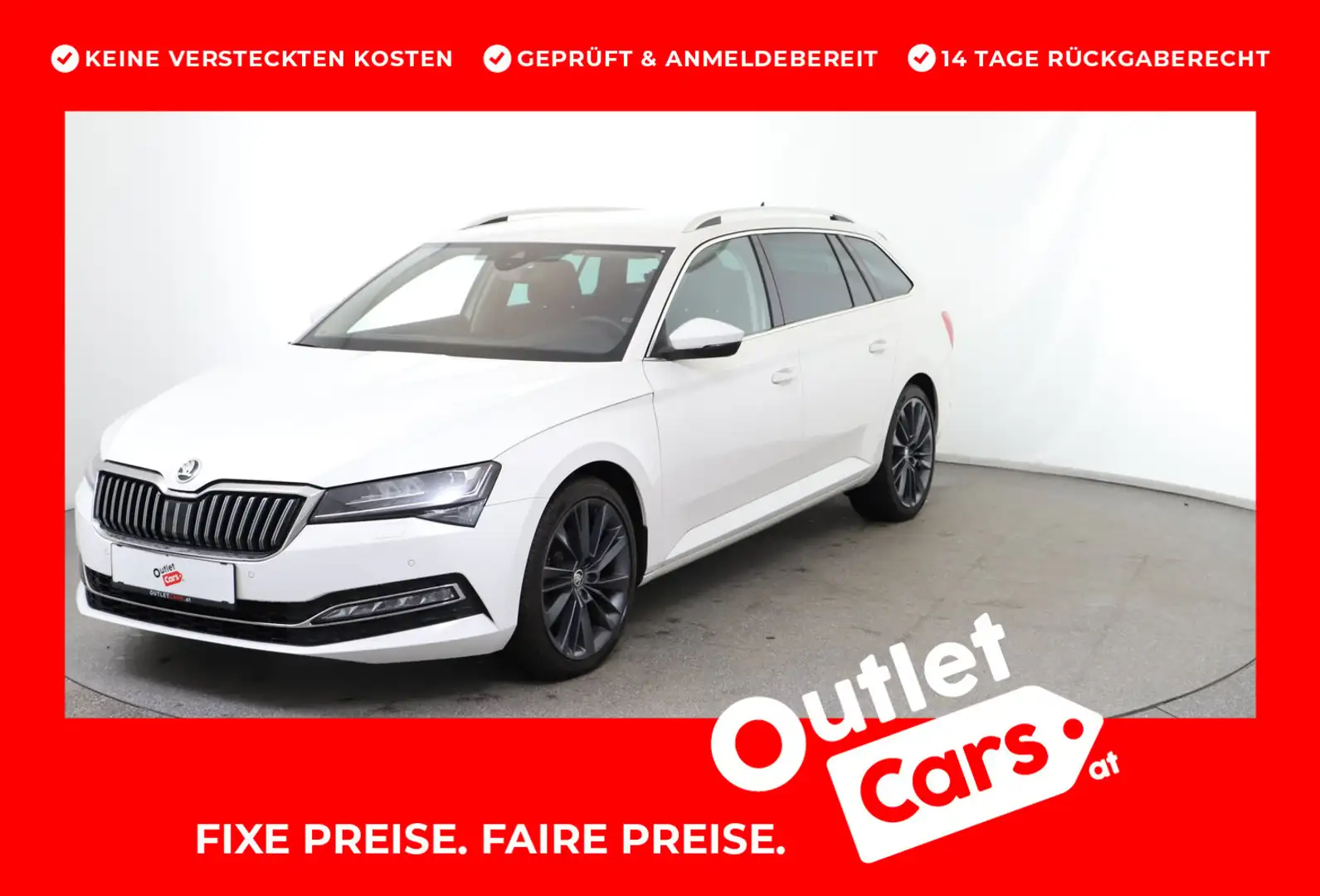 Skoda Superb Škoda Superb Kombi 2,0 TDI 4x4 Style DSG Weiß - 1