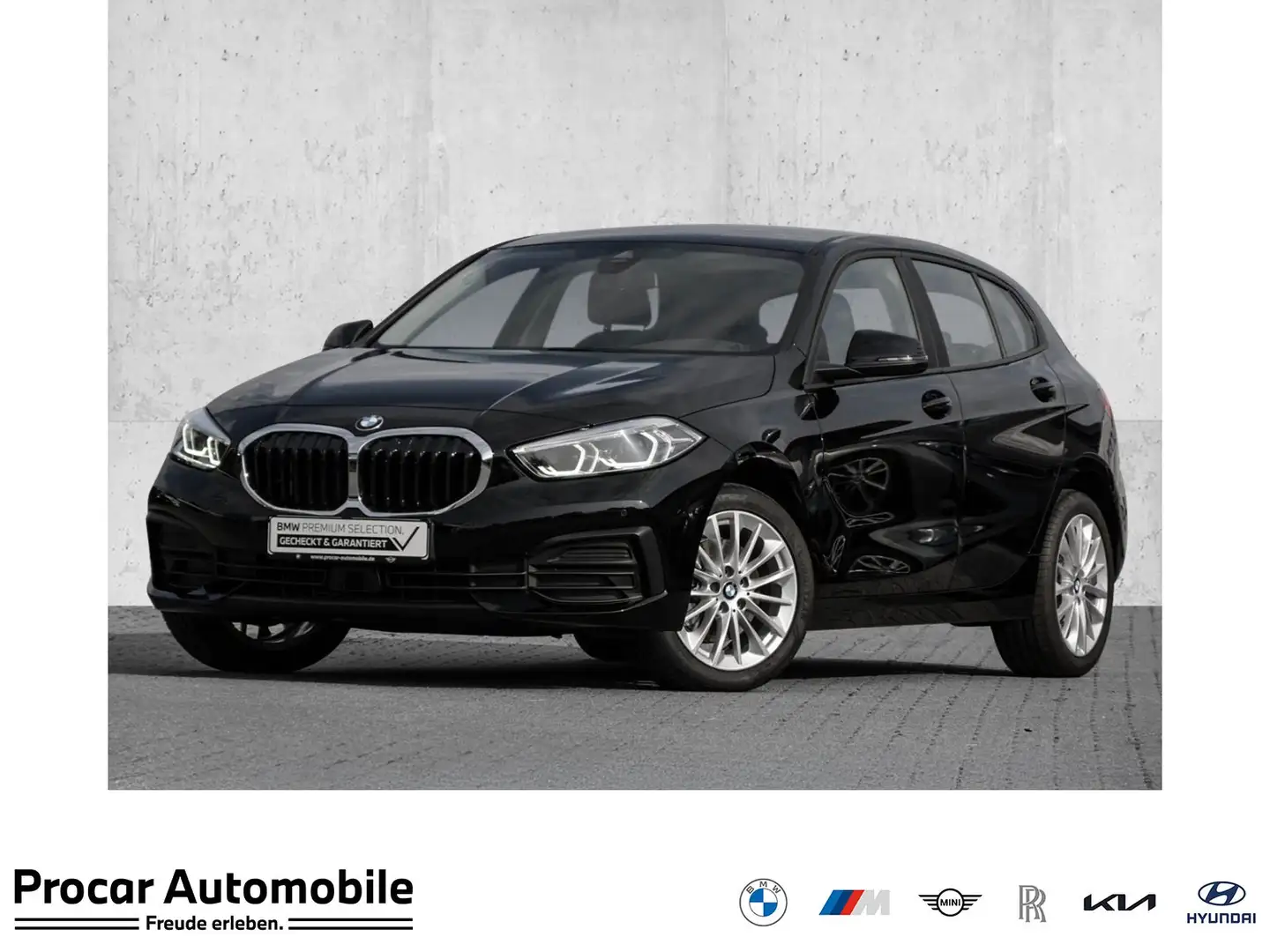 BMW 118 i ADVANTAGE+ACC+HuD+LED+SHZ Zwart - 1