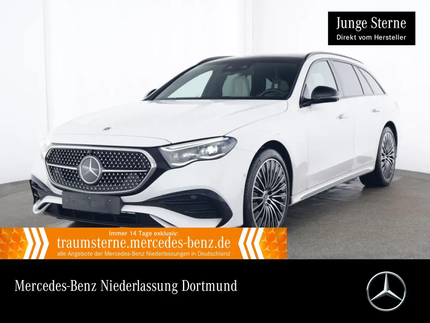 Mercedes-Benz E 300 e T AMG Fahrass Pano Burmester Distr. HUD 9G Wit - 1