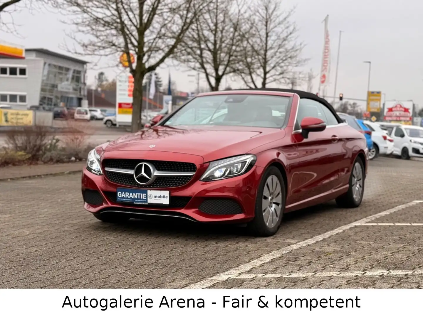 Mercedes-Benz C 220 d Cabrio *Leder *LED *1.Hd Rouge - 1