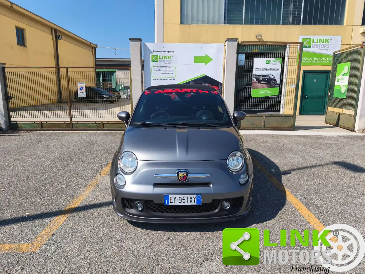 Abarth 500 1.4 Turbo T-Jet Cabrio gpl Gris - 2