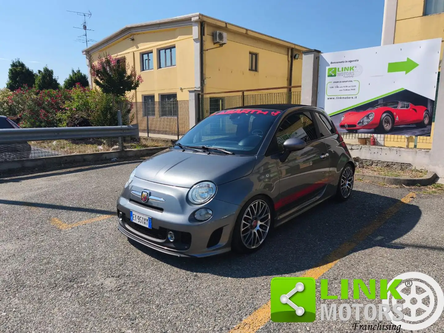Abarth 500 1.4 Turbo T-Jet Cabrio gpl Gris - 1