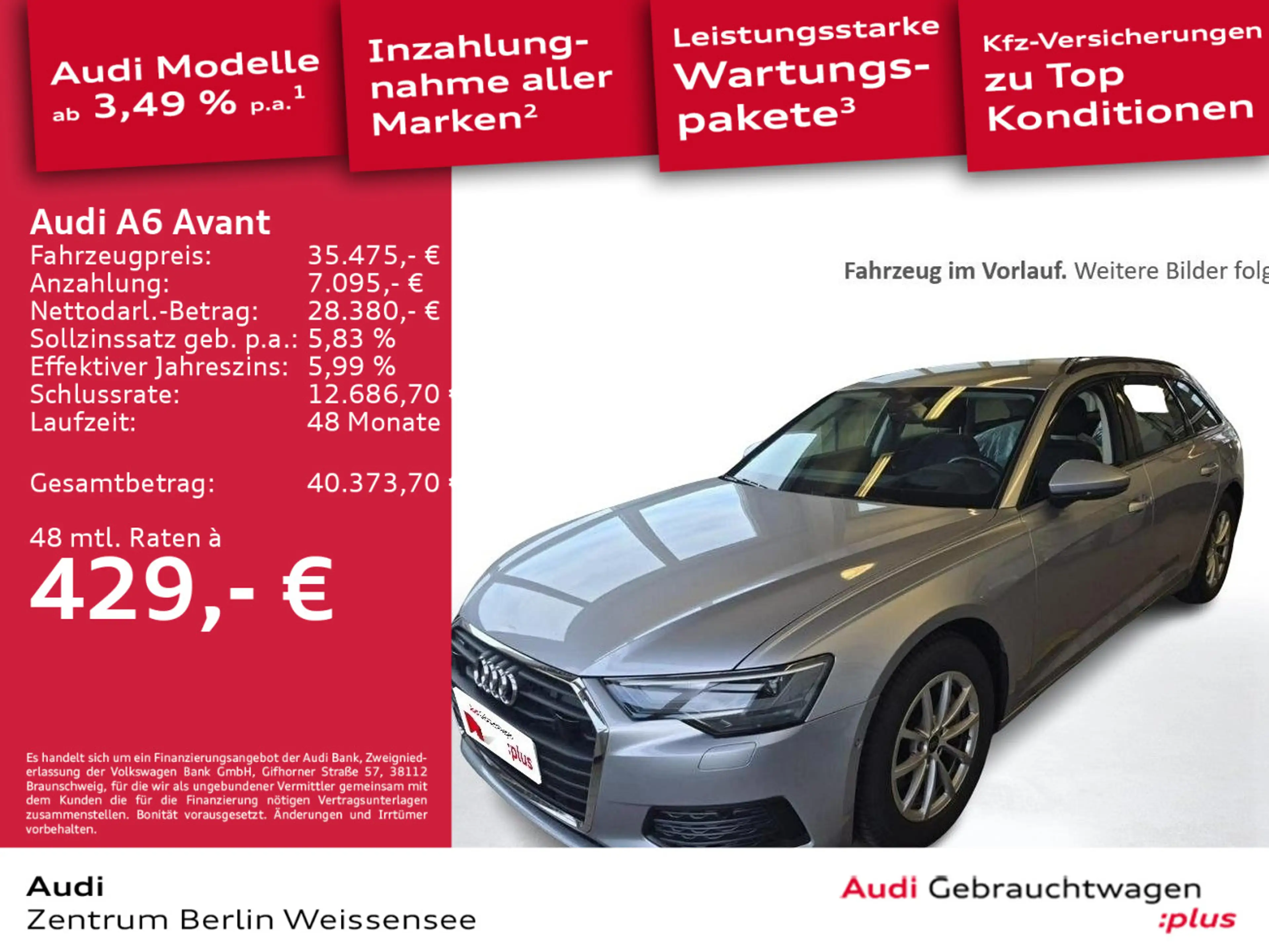 Audi A6 45 TDI QUA*RFK*ACC*VKE*APP*MEMORY*NAVI* — photo 2