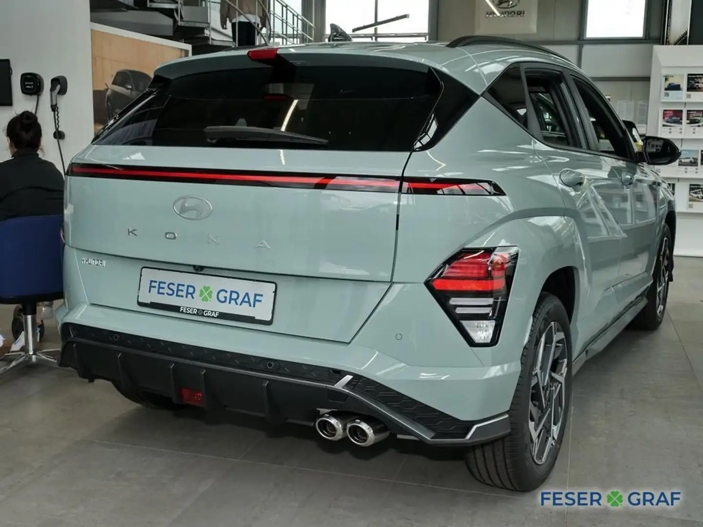 Hyundai KONA N-LINE DCT LED NAVI CAM SHZ LHZ CARPLAY Verde - 2