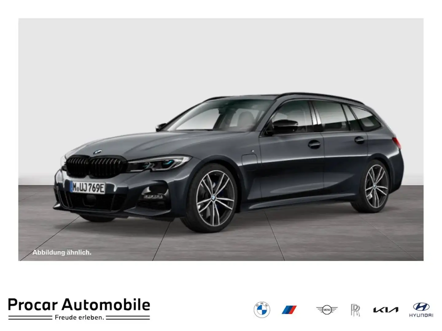 BMW 330 e M Sport Laser AHK Pano DA Prof 360° HuD H/K Grau - 1