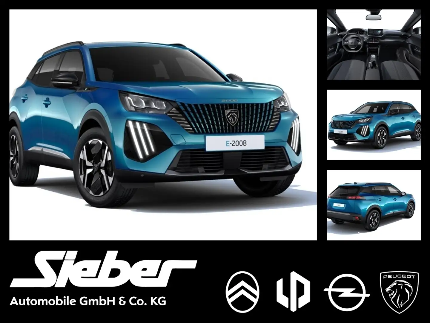Peugeot 2008 Allure Elektro Blau - 1