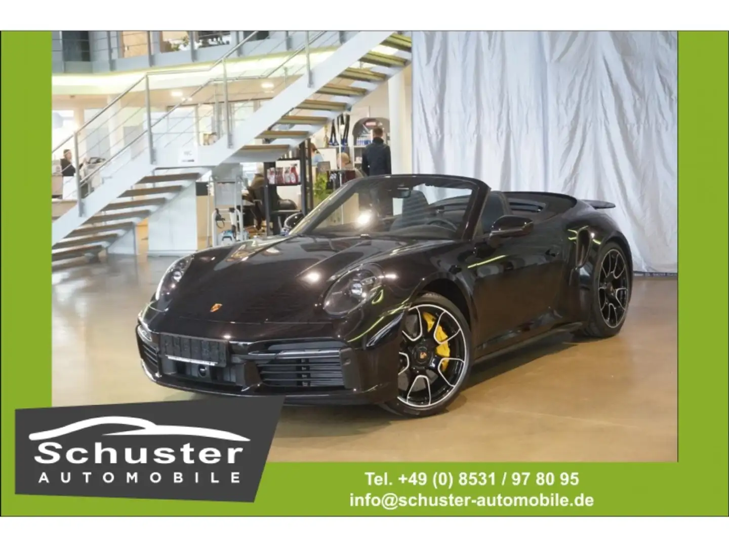 Porsche 911 Turbo S Cabrio*Burmester ACC Sport-AGA Lift Noir - 1