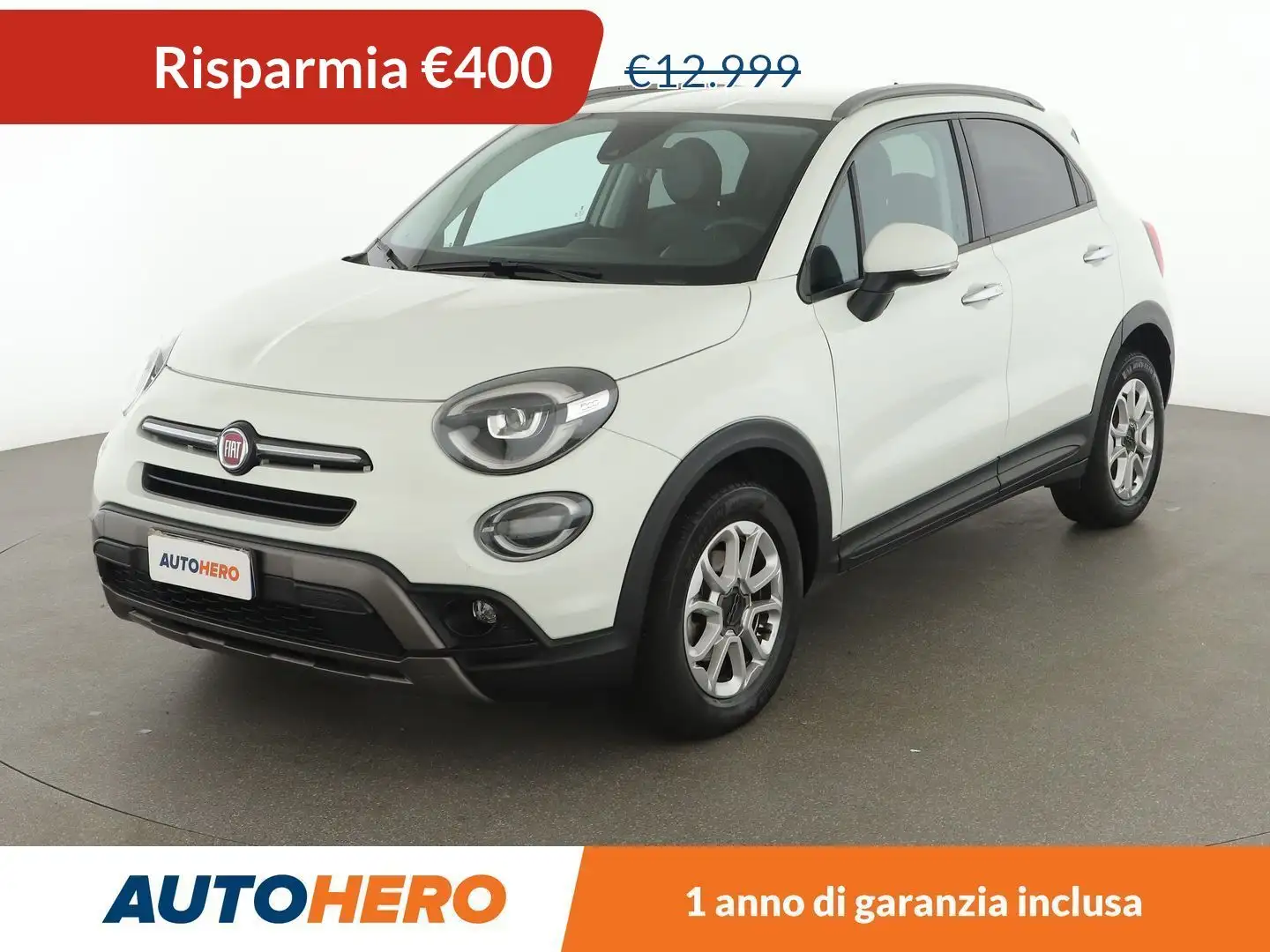 Fiat 500X 1.0 Turbo Cross 120 CV Blanc - 1
