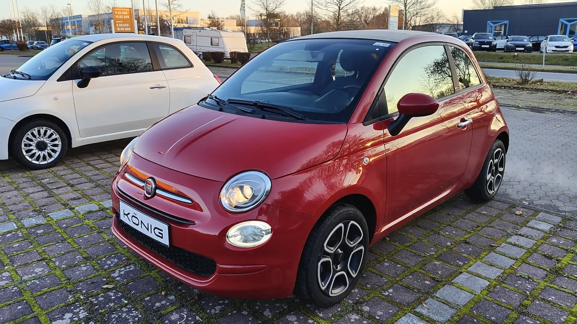 Fiat 500C CLUB Klima Carplay Rot - 1