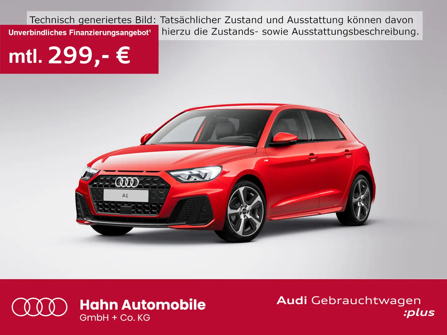 Audi A1 35TFSI S line S-tronic Virtual LED Rot - 1