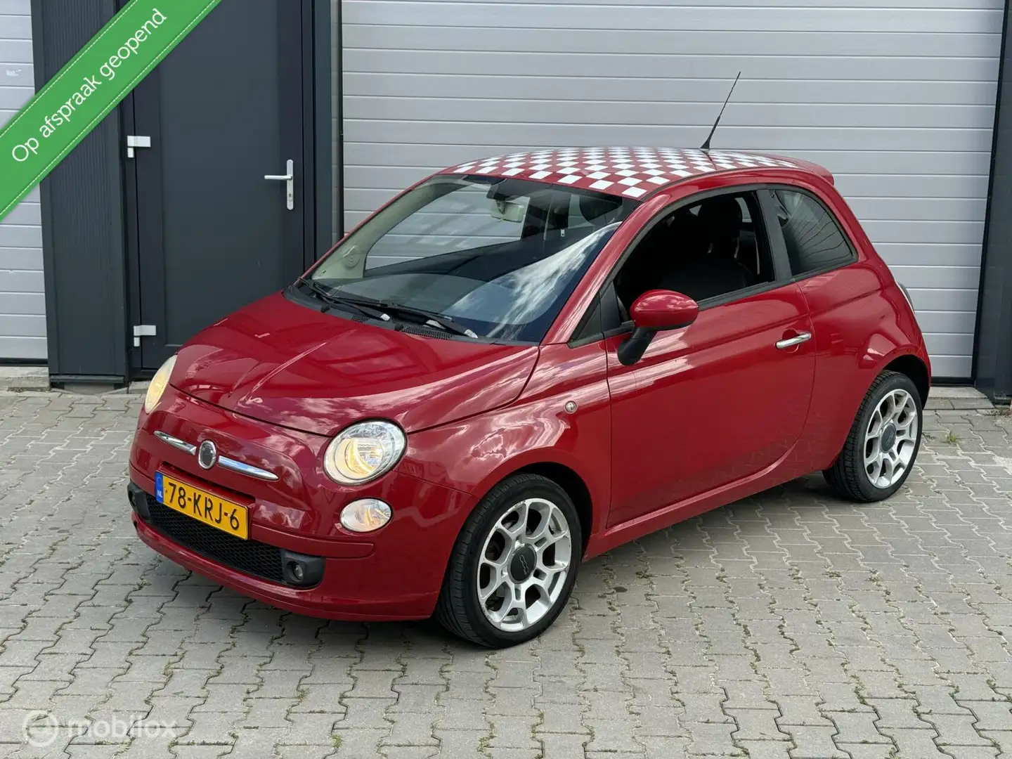 Fiat 500 1.4 Sport| Airco| 6 Bak| 100Pk| Leder| Nieuwe Apk Rouge - 1