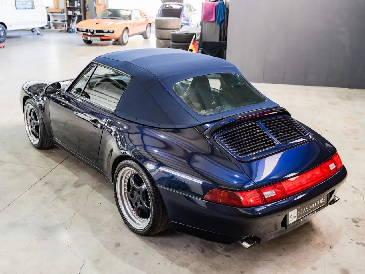 Porsche 993 CARRERA 2 CABRIO*DEUTSCH*SCHECKHEFT*3x BLAU, foto 11