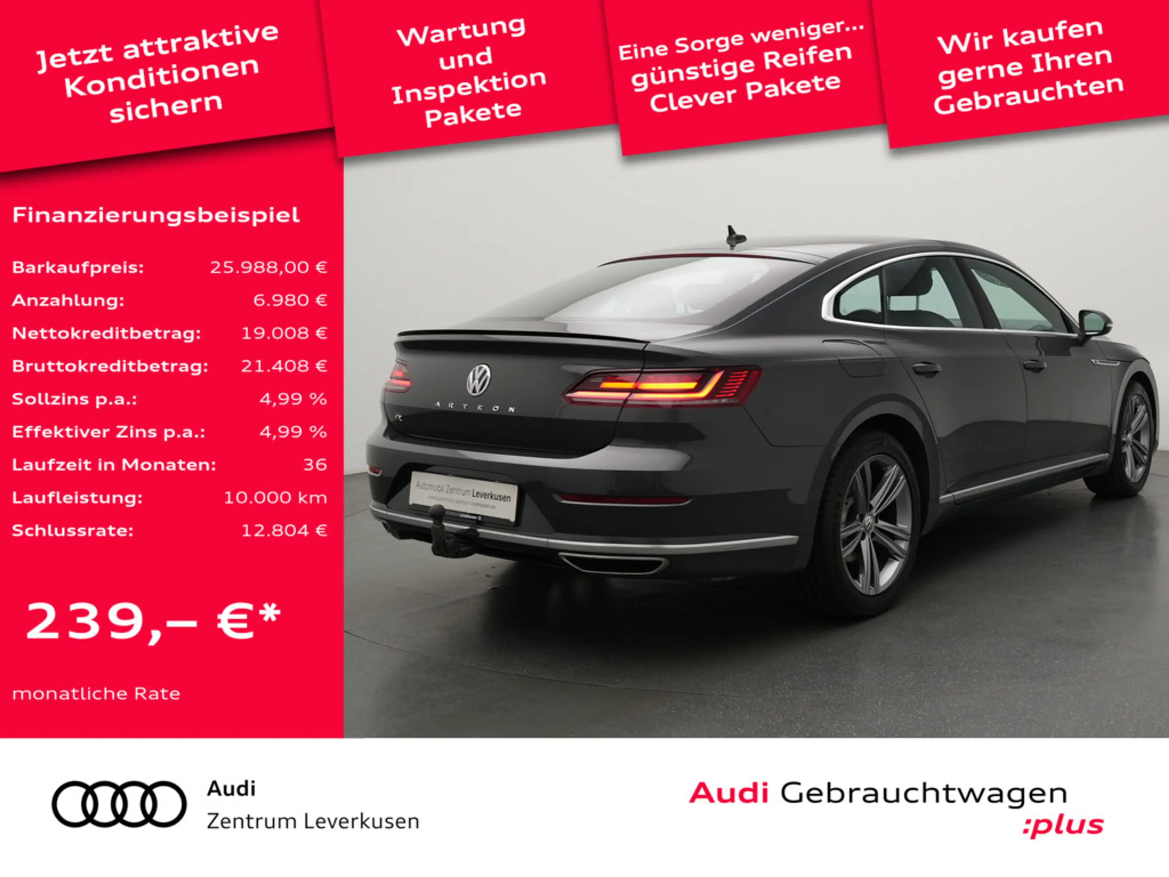 Volkswagen Arteon R-Line DSG CARPLAY AHK LED KEYLESS ACC — photo 2