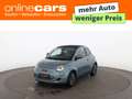 Fiat 500e 500 e Cabrio Icon 42 kWh Aut NAVI R-CAM SITZHZG Bleu - thumbnail 1