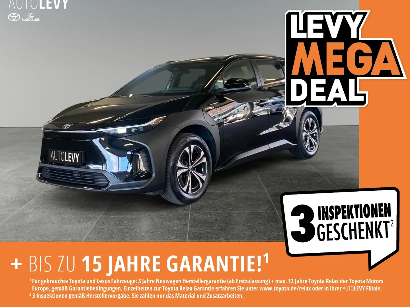 Toyota bZ4X Elektro Comfort-Paket *8FACH*CARPLAY*360* Schwarz - 1