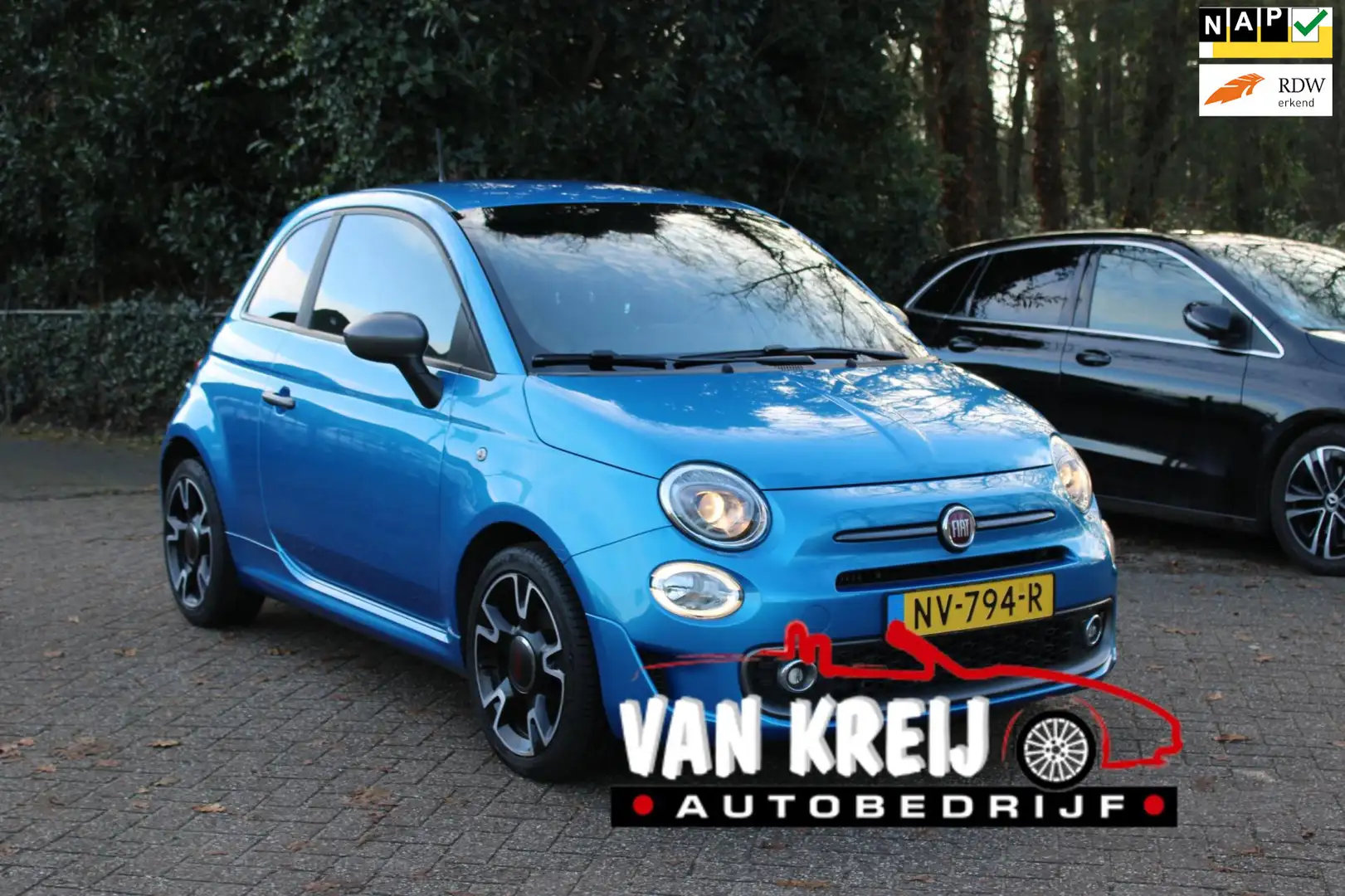 Fiat 500 0.9 TwinAir Turbo Sport, Airco, Cruise, Carplay,Na Blau - 1