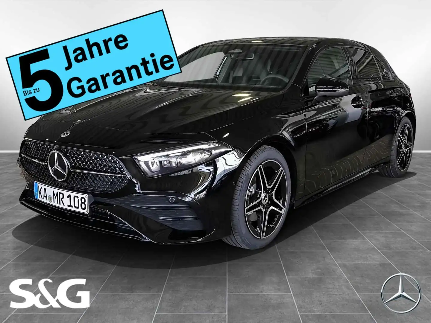 Mercedes-Benz A 180 AMG MBUX+RüKam+M-LED+Pano+Night+Totwinkel Zwart - 1