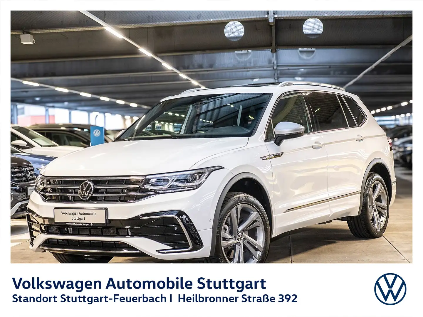 Volkswagen Tiguan Allspace 2.0 TDI R-Line DSG 7-Sitze AHK Weiß - 2