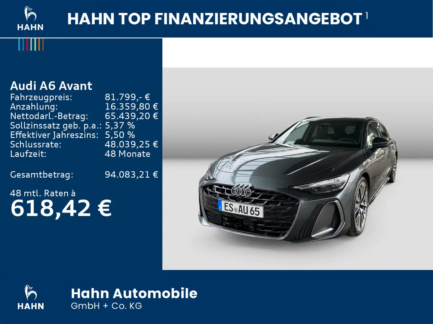 Audi A6 TFSI qu Tech pro Pano B&O HUD 360° Luft Grau - 2