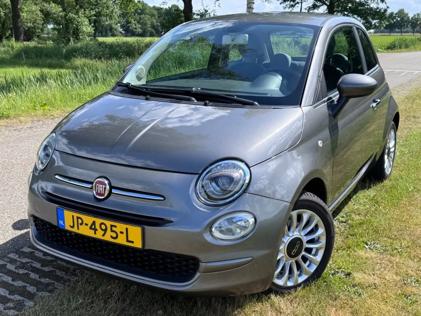 Fiat 500 0.9 TwinAir Turbo Popstar  Airco  Bluetooth 2016 Grau - 1