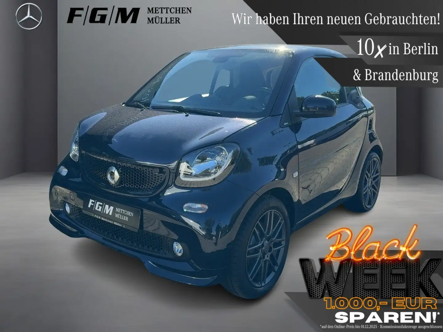 smart forTwo coupe passion Pano|Sitzhz|Pano|SHD|LED Bleu - 1