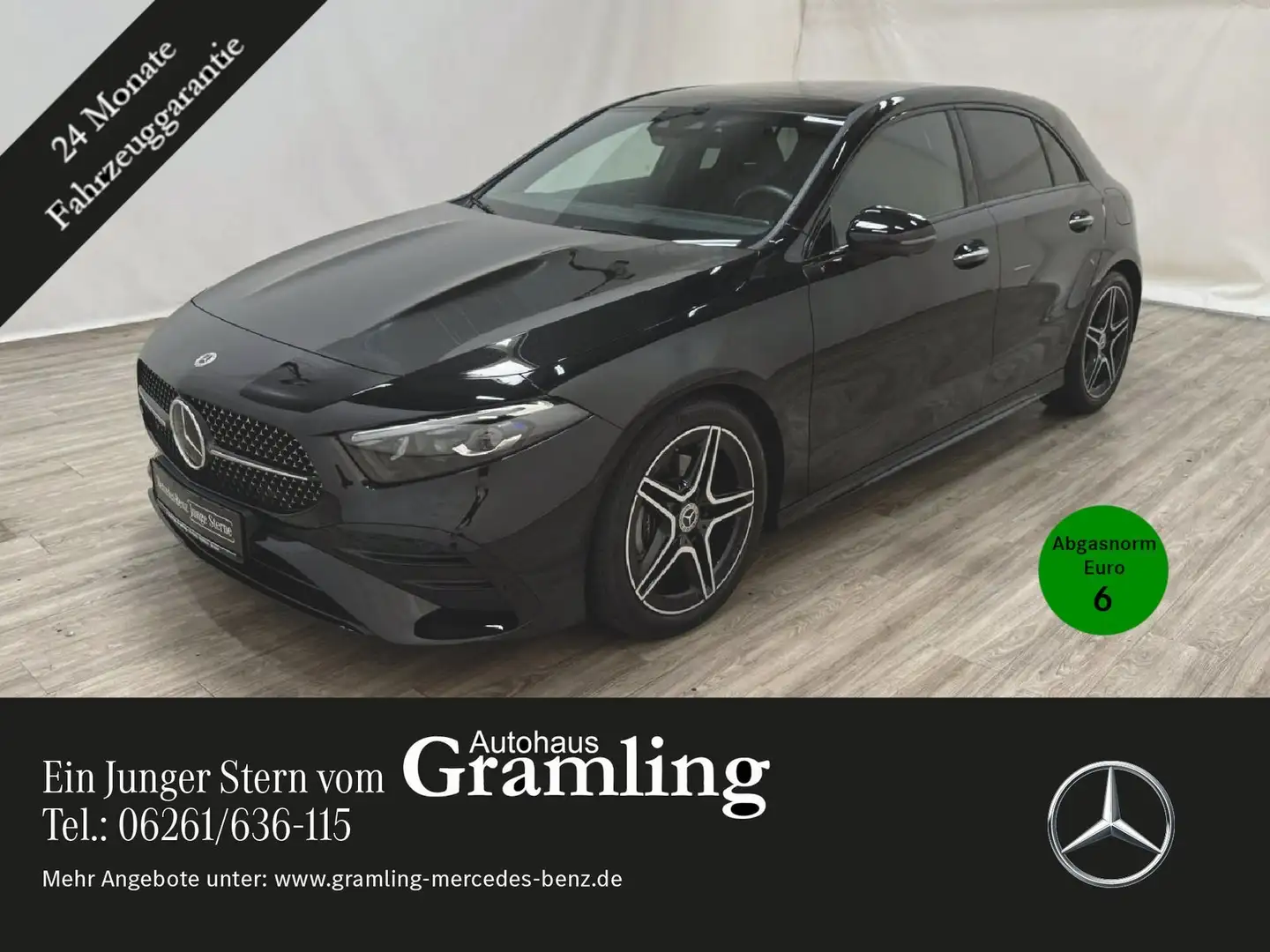 Mercedes-Benz A 180 A180 AMG NIGHT*Pano*Distr*MULTIBEAM*360°*Memory* Schwarz - 1