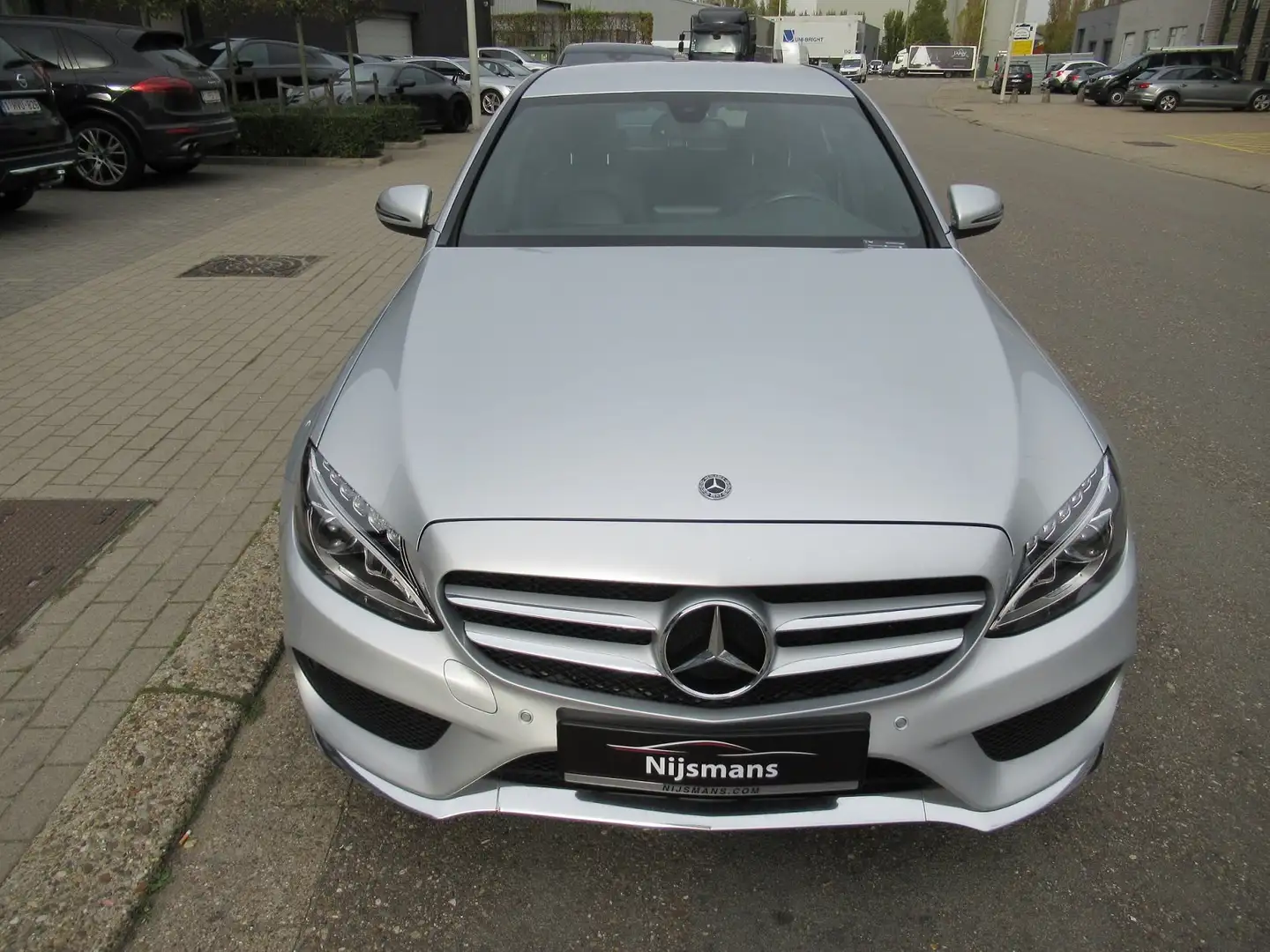 Mercedes-Benz C 180 d AMG Line-Navi-Airco-LED-Dodehoek-Zetelverwarming Argent - 2