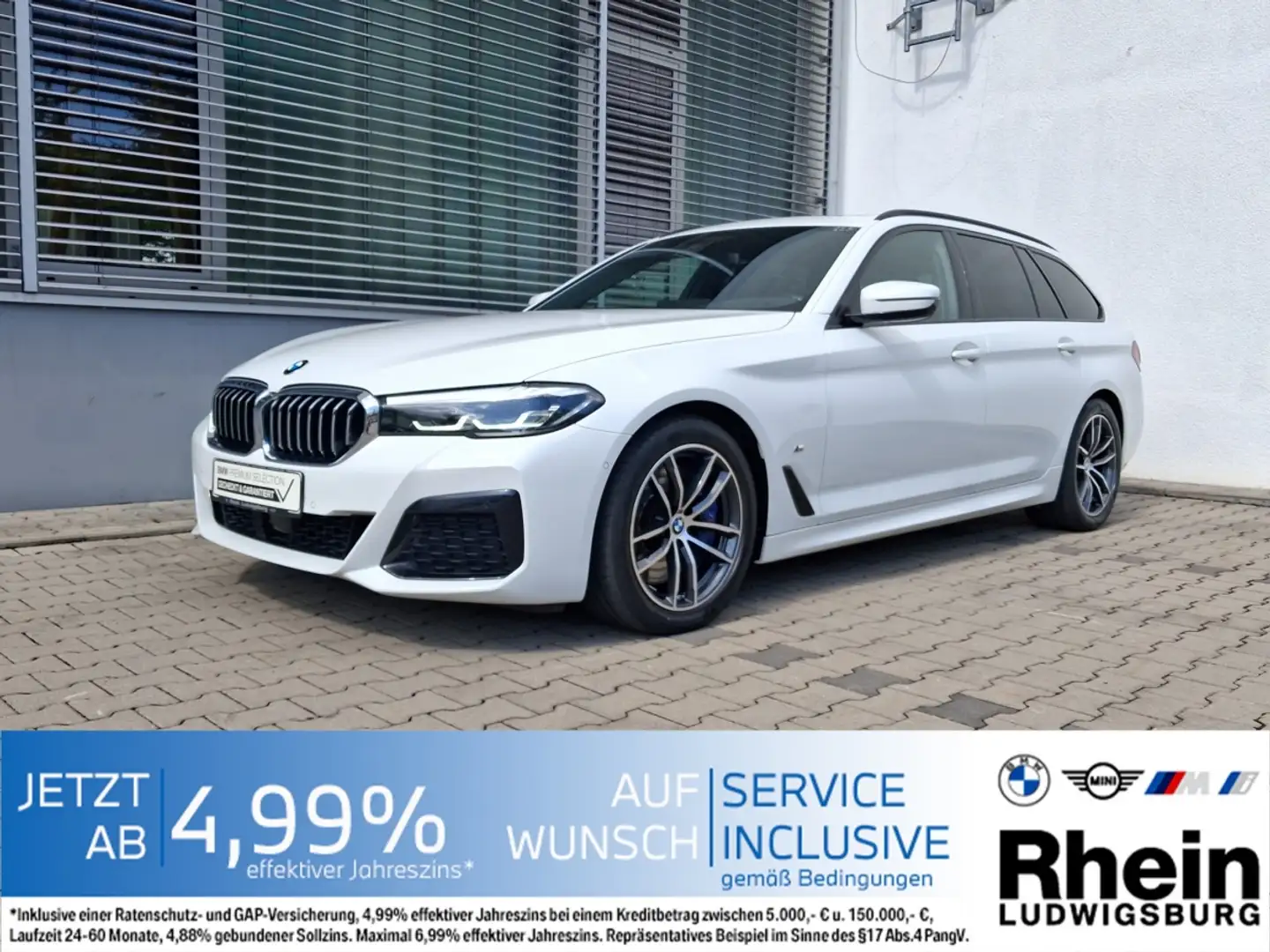 BMW 530 d Touring M Sportpaket LED Pano ParkAss S Biały - 1