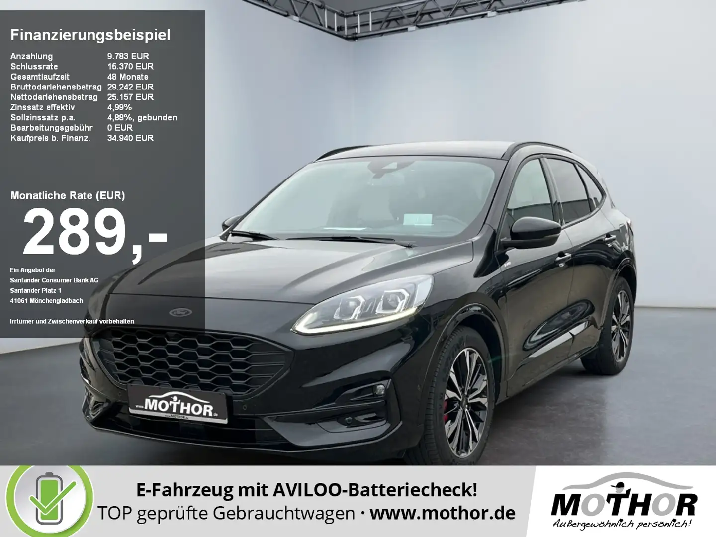 Ford Kuga ST-Line X 2.5 Duratec FHEV Headup LMF19'' Schwarz - 1