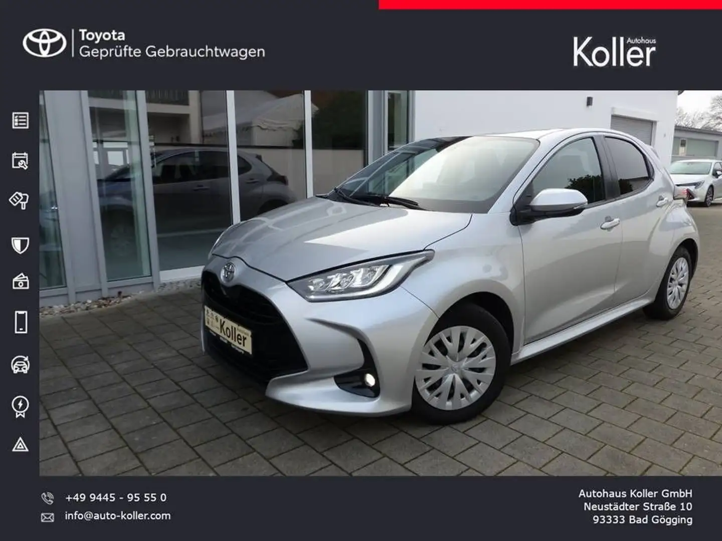 Toyota Yaris 1.5 VVT-iE Klima LED CarPlay Kamera SHZ Argent - 1