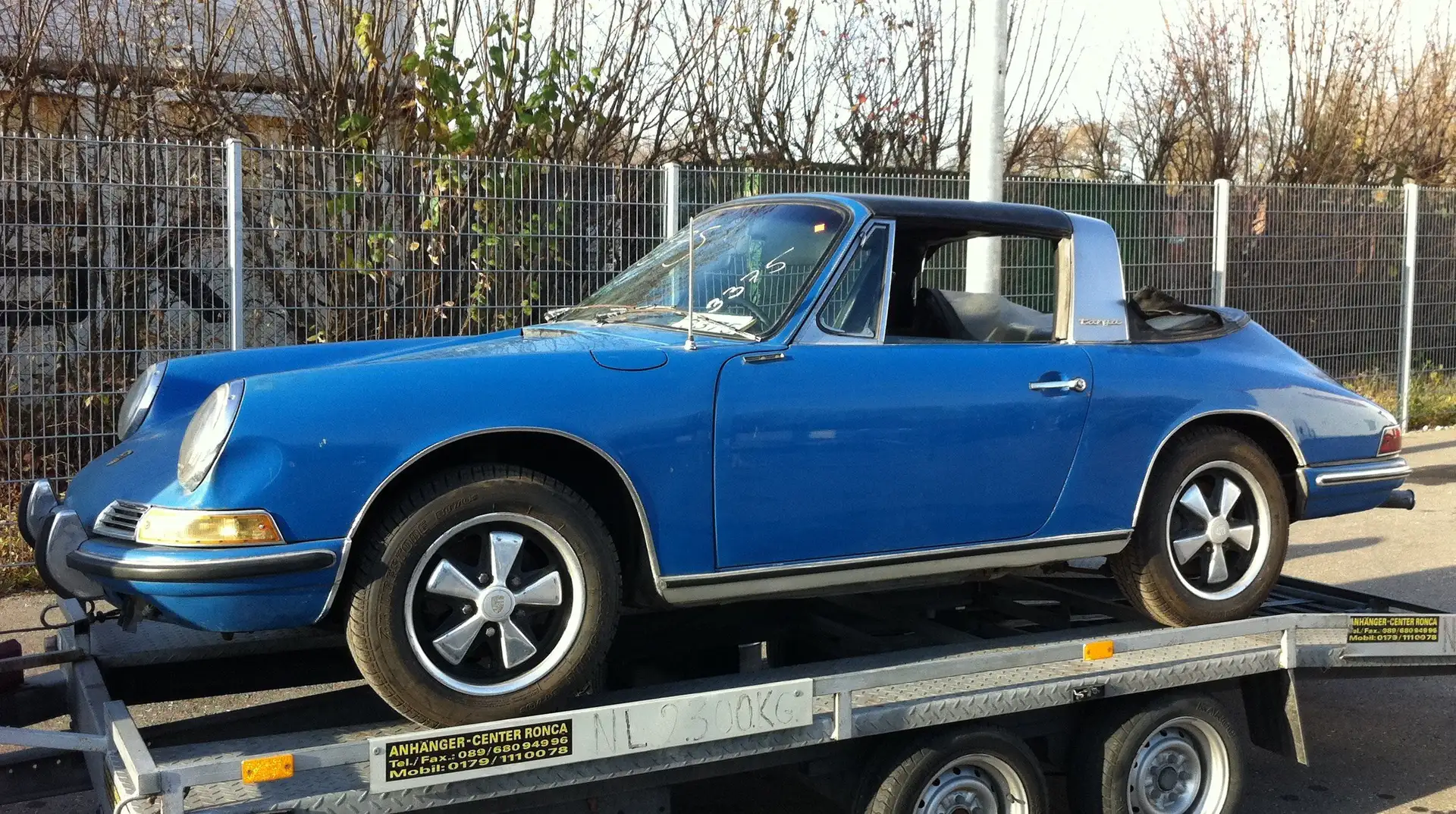 Porsche Targa 911 S Soft Window Targa - unrestauriert Kék - 1