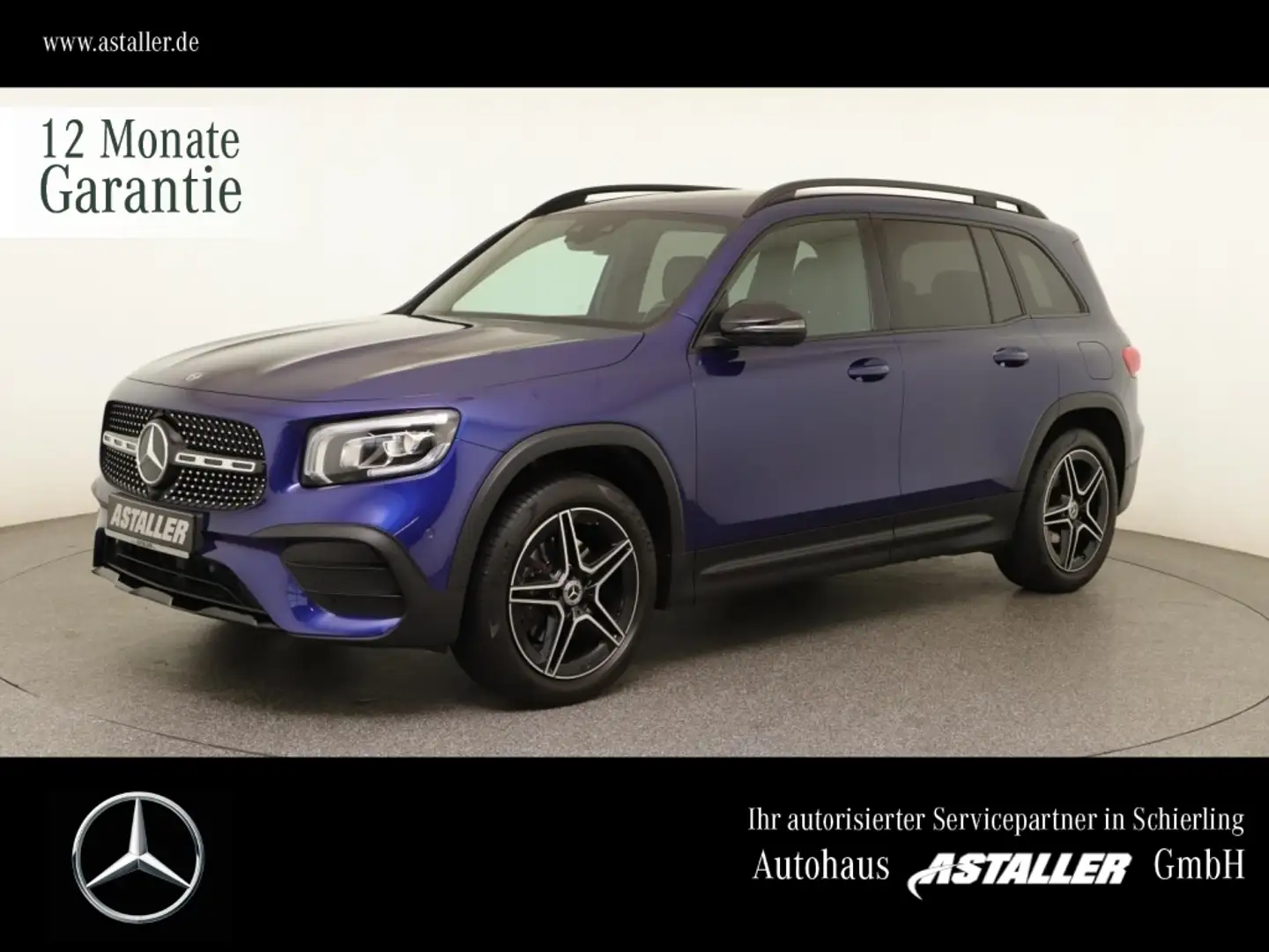 Mercedes-Benz GLB 200 AMG Line Night+360°+19"+LED+MBUX+AHK+Nav Bleu - 1