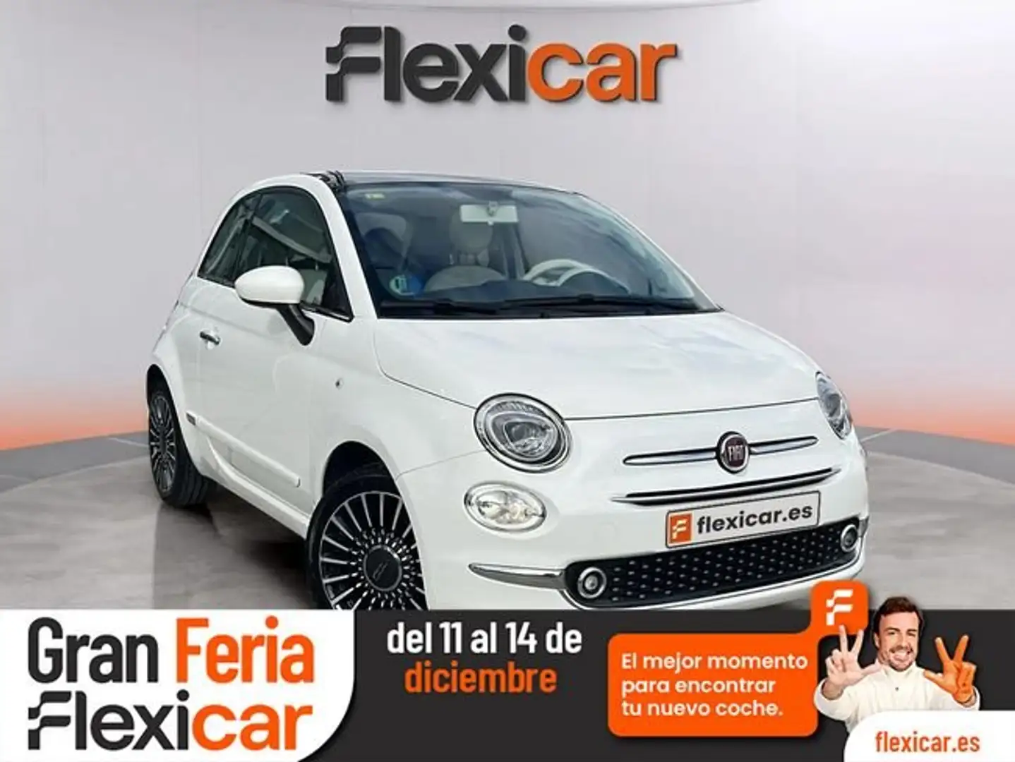 Fiat 500 1.2 8v 51kW (69CV) Híbrido Lounge GLP Blanco - 1