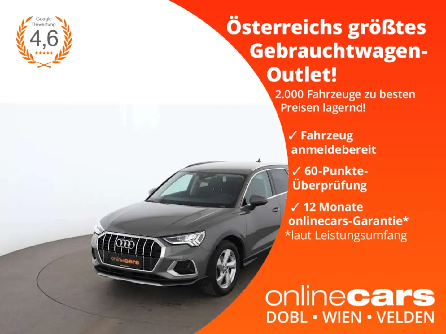 Audi Q3 35 TFSI advanced Aut LED NAV LEDER DIGI-TACHO Grau - 1