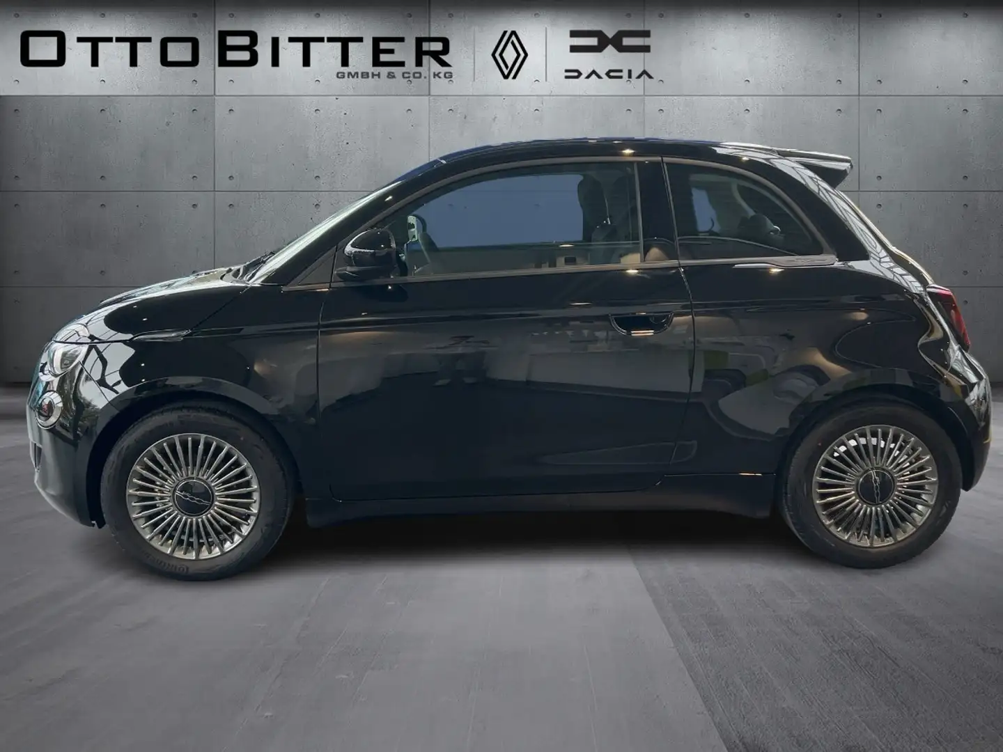 Fiat 500 ICON 16"ALU/NAVI/SCHNELLADER ⚡️ ELEKTRO 🤩 SONDERA Schwarz - 1