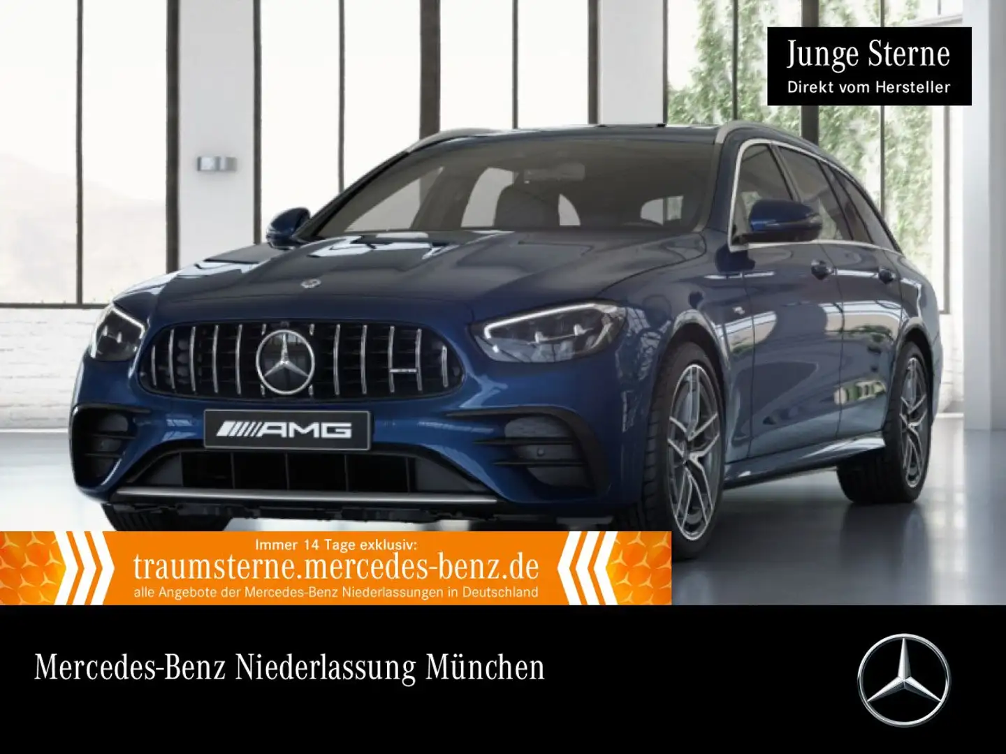 Mercedes-Benz E 53 AMG E 53 4M T-Modell AMG+360+LED+FAHRASS+BURMESTER+19" Blau - 1
