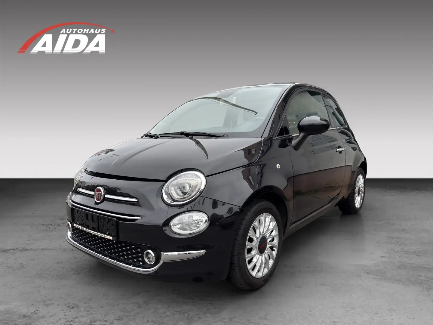 Fiat 500 1.2  Lounge Zwart - 1