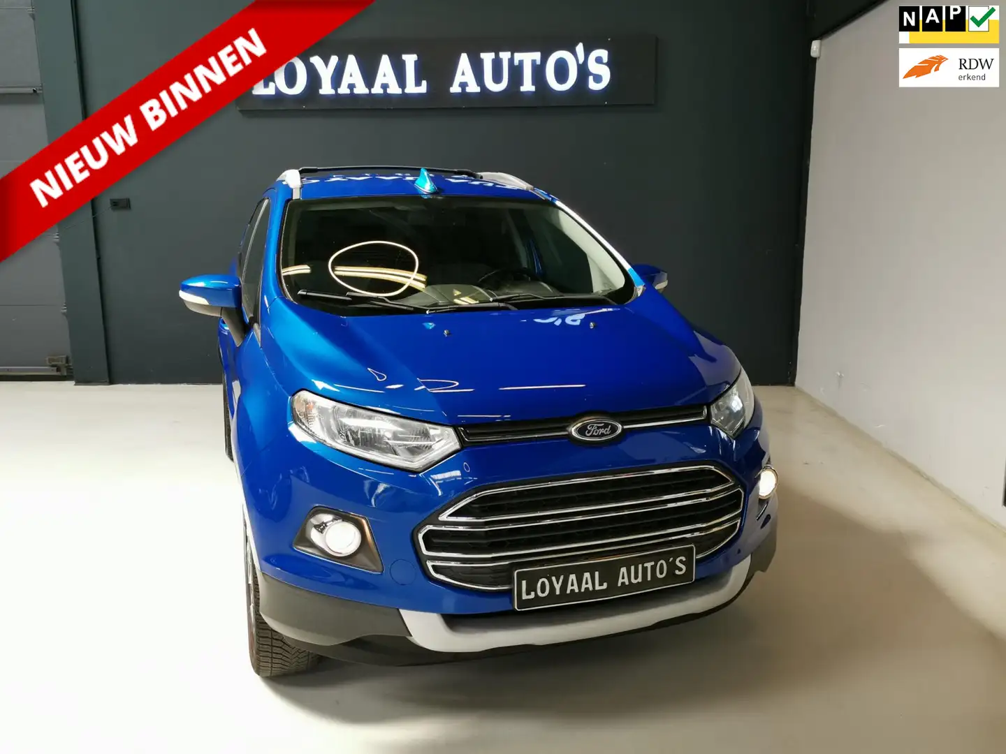Ford EcoSport 1.0 EcoBoost Titanium | AIRCO | CRUISE | TREKHAAK Bleu - 1