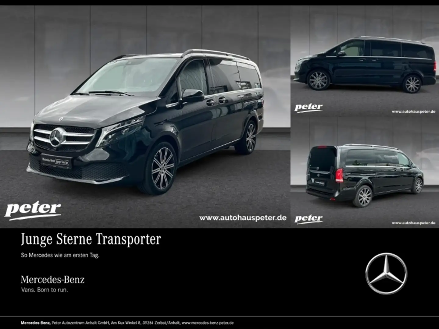 Mercedes-Benz V 300 d AVANTGARDE EDITION DISTR+AHK+MBUX+NAVI Zwart - 1
