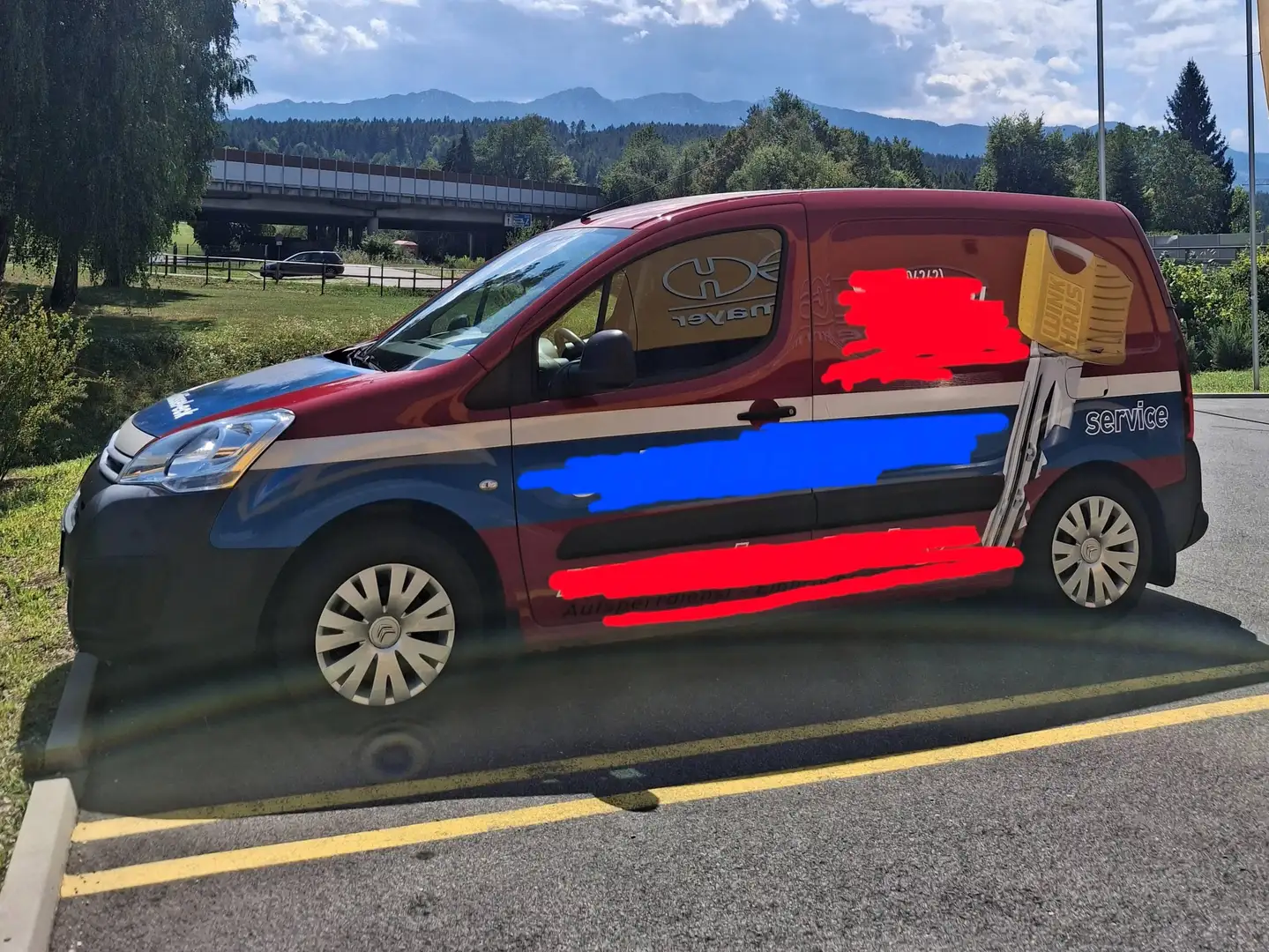 Citroen Berlingo Kastenwagen Rot - 1