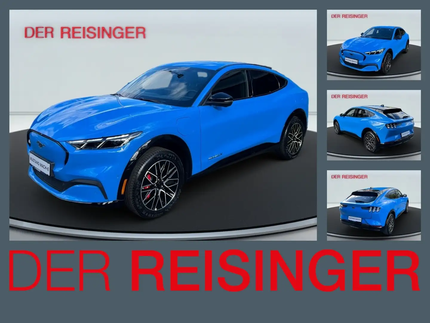 Ford Mustang Mach-E Extended Range Premium 91kWh Blau - 1