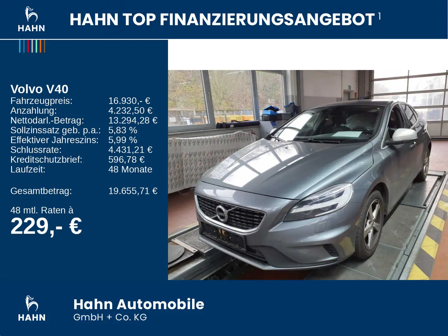 Volvo V40 V 40 D3 R-Design Navi Kamera LED Sitzheizung PDC Grau - 2