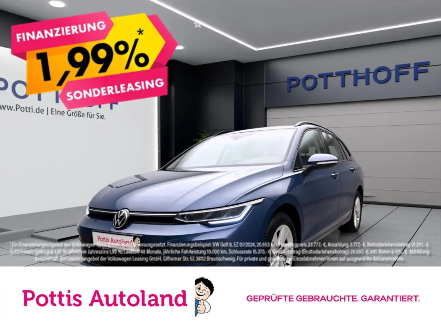 Volkswagen Golf Variant 1.5 TSI LIFE AHK NAVI PDC KLIMA Blau - 1