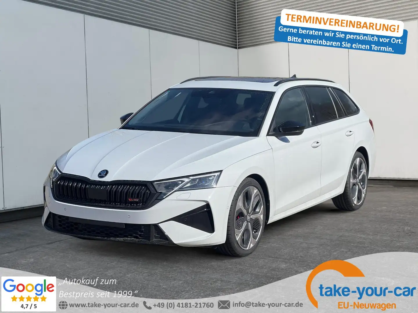 Skoda Octavia Combi RS PANO+NAVI+MATRIX+CANTON+19 LM+KAMERA 2... Blanco - 1