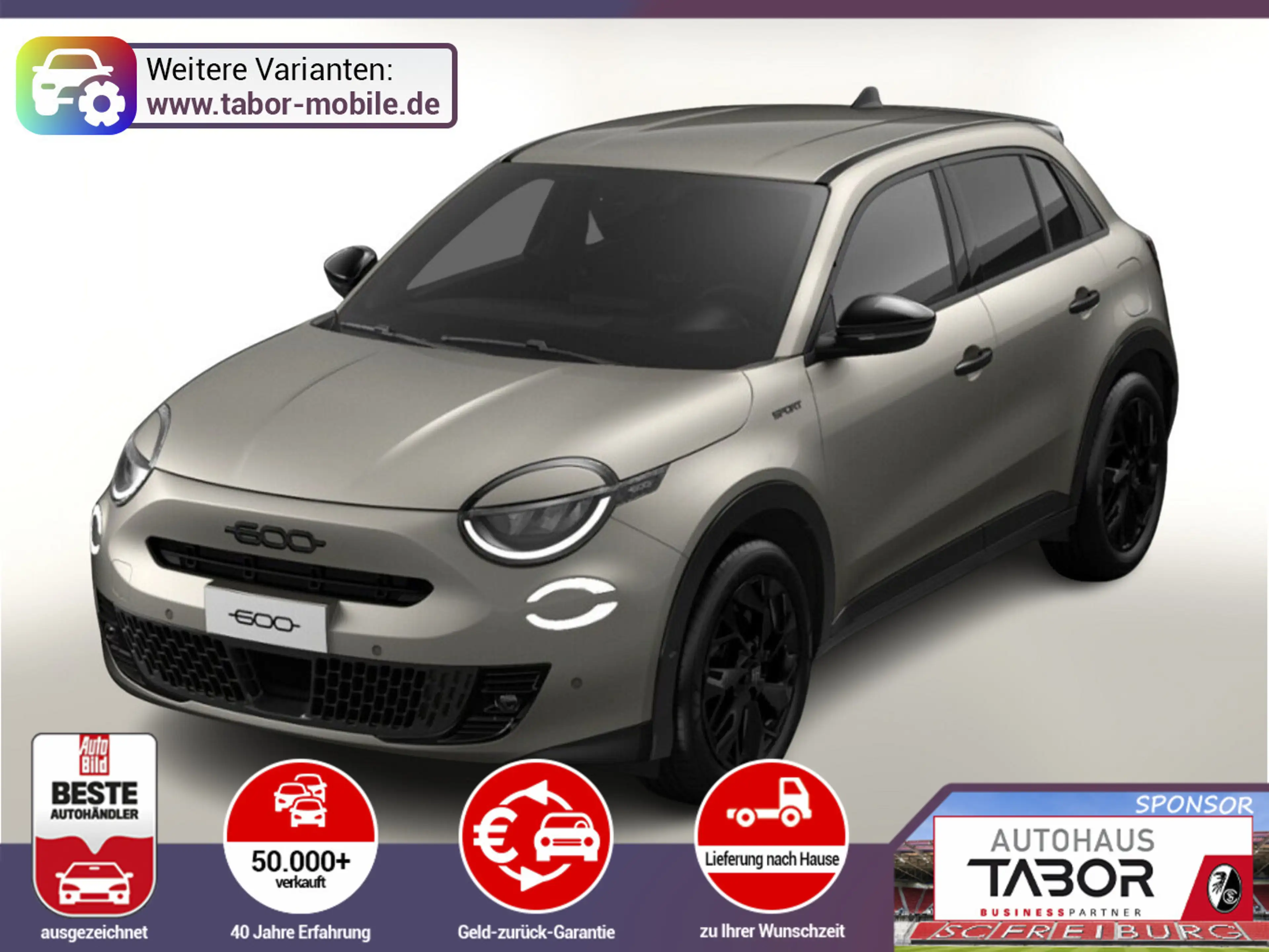 Fiat 600 Hybrid Sport SHZ ACC Kam Keyl PDC UVP-29%*