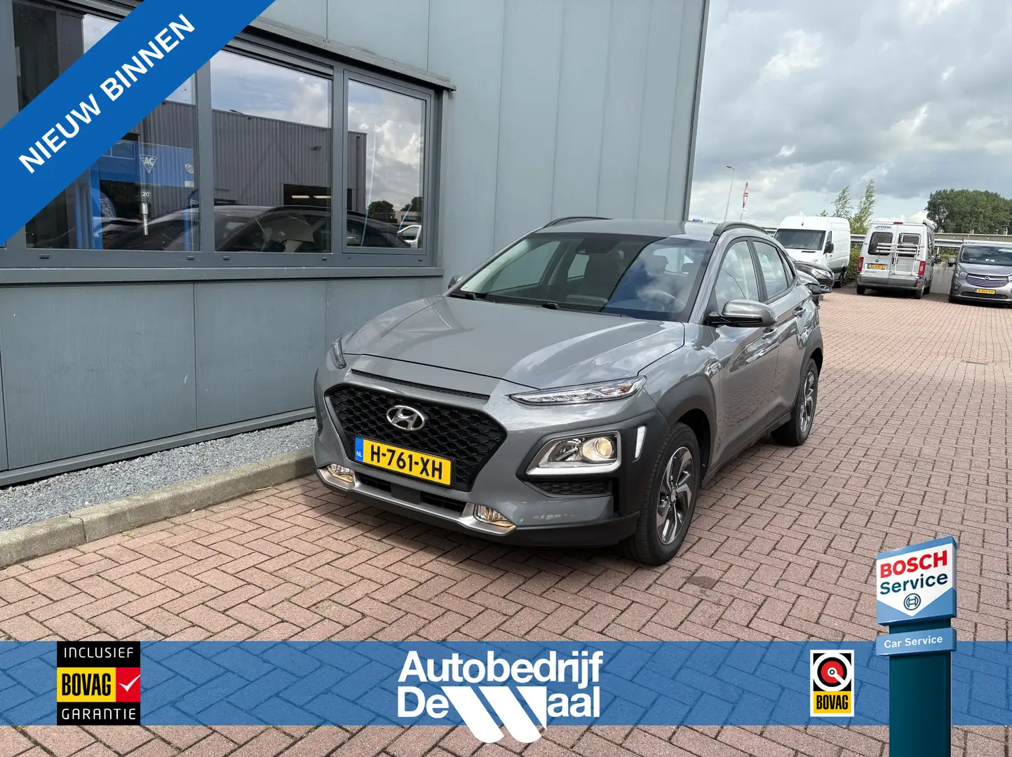 Hyundai KONA 1.6 GDi Hybrid Comfort Automaat CAMERA/CARPLAY/DAB Grijs - 1