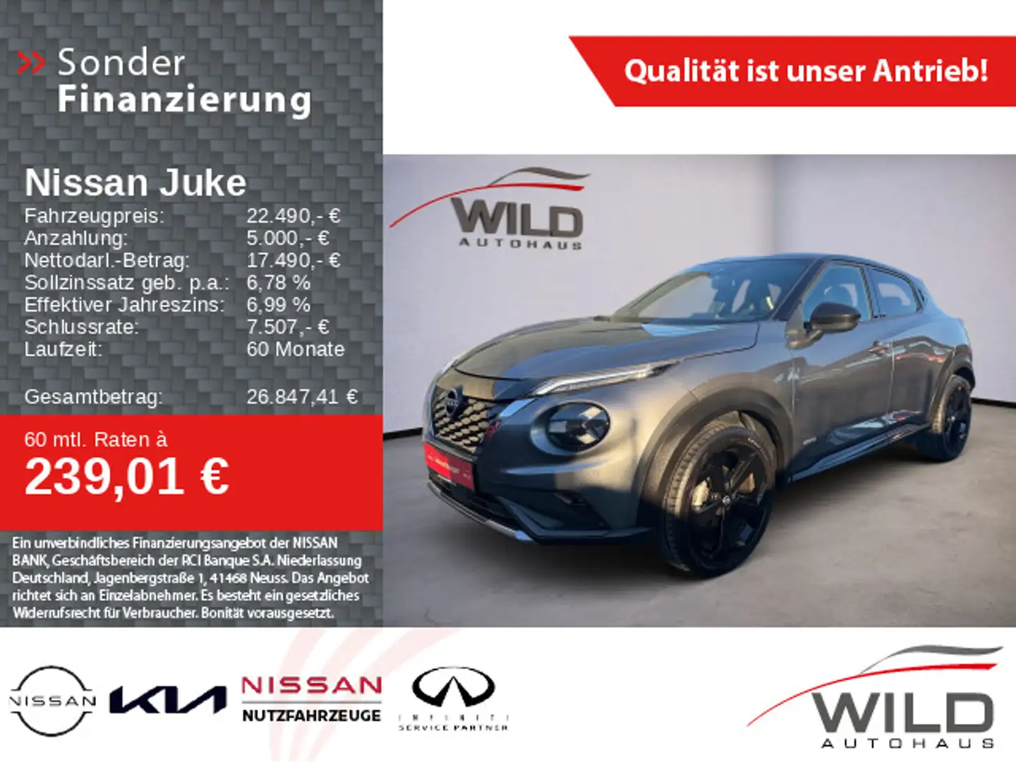 Nissan Juke 1.6 Hybrid Premiere Edition, SHZ, Navi, Kli Gris - 1