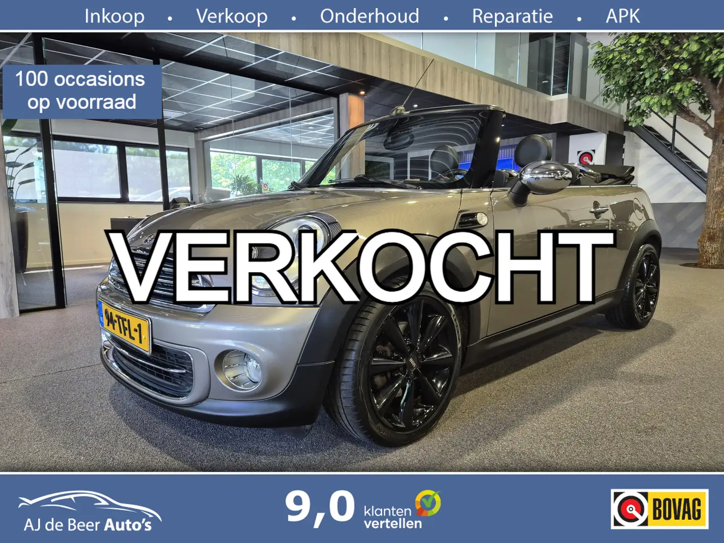 MINI Cooper Cabrio Mini 1.6 Chili Volleder | Xenon | Sensoren | Stoel Grijs - 1